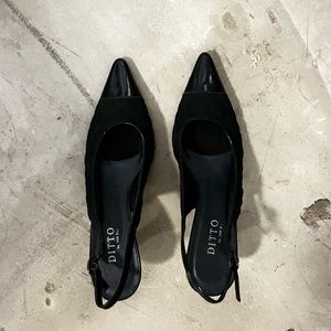 Slingback Kitten Heels